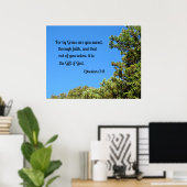 エペソ人への手紙第2章8節の恵みによって救は... ポスター (ホームオフィス)