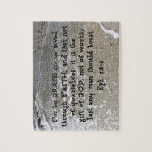 エペソ人への手紙第2章8-9節の恵みによって救は、あなたは通る ジグソーパズル (縦)