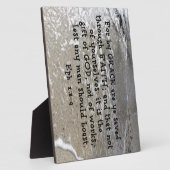 エペソ人への手紙第2章8-9節の恵みによって救は、あなたは通る フォトプラーク (側面)