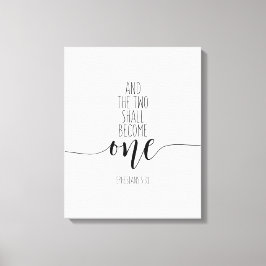 エペソ人への手紙第5章31節 キャンバスプリント