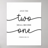 エペソ人への手紙第5章31節 ポスター (正面)