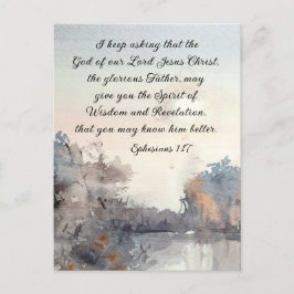 エペソ人への手紙1:17 知恵と啓示の霊 ポストカード
