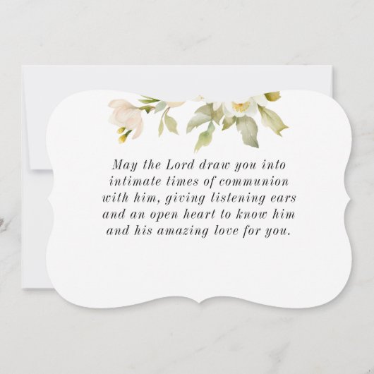 エペソ人への手紙2:8 恵みによる救い 聖書名言 フラットカード (裏面)