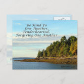 エペソ人への手紙4:32聖書の名言ポストカード ポストカード (正面/裏面)