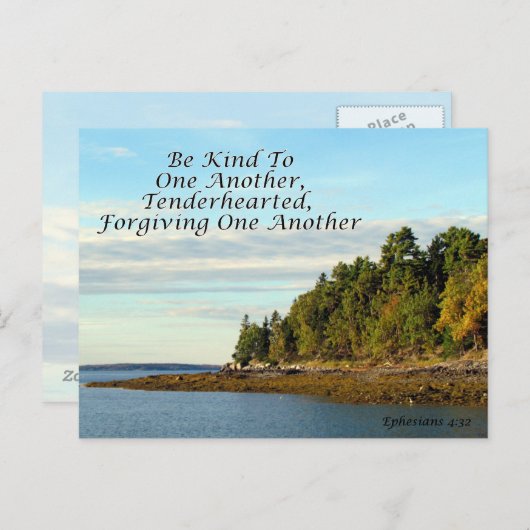 エペソ人への手紙4:32聖書の名言ポストカード ポストカード (正面/裏面)