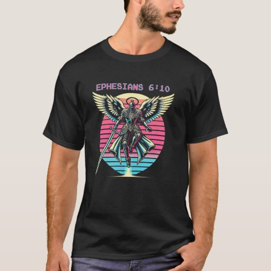 エペソ人への手紙610天使の騎士 Tシャツ (正面)