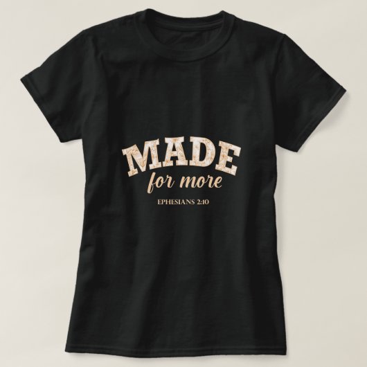 エペソ人への手紙 2:10 のためだけに作られた Fora Tシャツ (デザイン正面)