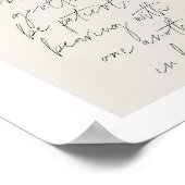 エペソ人。4:2ボホミニマルベージュアーチ ポスター (角)