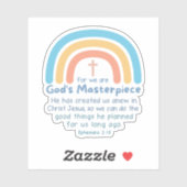 エペソ書2:10 神の傑作 シール (シート)