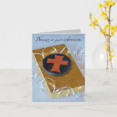 エペソ書2:8-9 確認された信仰のカード カード (黄色い花)