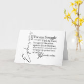 エペソ書6:12 クリスチャン いつでも元気に カード (黄色い花)