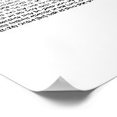 エペソ書(完全KJV文字) ポスター (角)