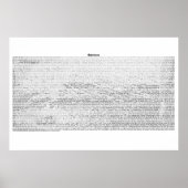 エペソ書(完全KJV文字) ポスター (正面)