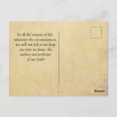 エペソ書 3:4 泣く時と、笑う時と、 ポストカード (裏面)