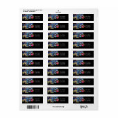 エペソ赤ピンクルビーモノグラムブラック ラベル (フルシート)