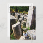 エペソ遺跡に生息する愛らしい野良猫 ポストカード (正面/裏面)