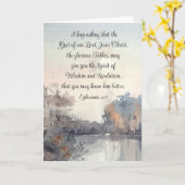 エペソ1:17知恵と啓示の霊 カード (黄色い花)