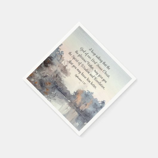 エペソ1:17知恵と啓示の霊 スタンダードカクテルナプキン (角)
