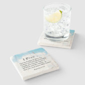 エペソ1:17知恵の啓示のための聖書祈りの言葉 ストーンコースター (横)