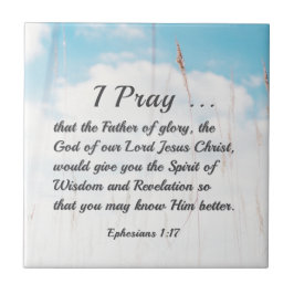 エペソ1:17知恵の啓示のための聖書祈りの言葉 タイル