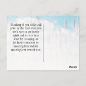 エペソ1:17知恵の啓示のための聖書祈りの言葉 ポストカード (裏面)