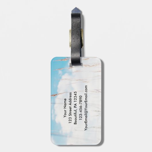 エペソ1:17知恵の啓示のための聖書祈りの言葉 ラゲッジタグ (裏面縦)