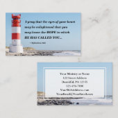 エペソ1:18私は希望祈を知るかもしれない 名刺 (正面/裏面)