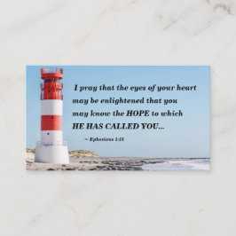 エペソ1:18私は希望祈を知るかもしれない 名刺