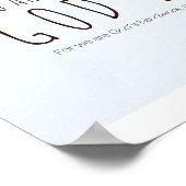 エペソ2:10 – あなたは神の最高傑作 ポスター (角)