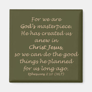 エペソ2:10（リビング訳） マグネット