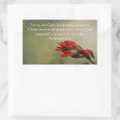 エペソ2:10 長方形シール (バッグ)