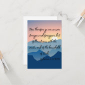 エペソ2:19 KJVバイブル聖句Pic Flat Greeting カード (正面/裏面インサイチュ)