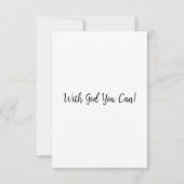 エペソ2:19 KJVバイブル聖句Pic Flat Greeting カード (裏面)