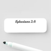 エペソ2:8キリスト教信仰バイブル聖句リユース 名札 (インサイチュ)