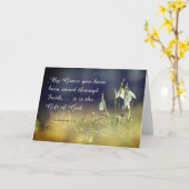 エペソ2:8恵みによって、あなた方は聖書を受け継救いでいる カード (黄色い花)