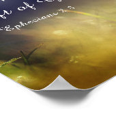 エペソ2:8恵みによって、あなた方は聖書を受け継救いでいる ポスター (角)