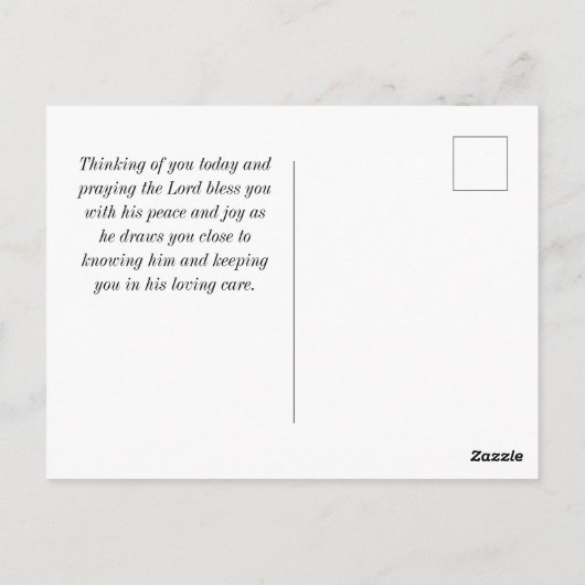 エペソ2:8恵みによって、あなた方は聖書を受け継救いでいる ポストカード (裏面)