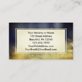 エペソ2:8恵みによって、あなた方は聖書を受け継救いでいる 名刺 (裏面)