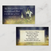 エペソ2:8恵みによって、あなた方は聖書を受け継救いでいる 名刺 (正面/裏面)