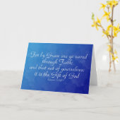 エペソ2:8被収容者グリーティングカード カード (黄色い花)