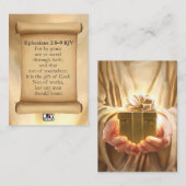 エペソ2:8-9 KJVカード 名刺 (正面/裏面)