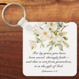 エペソ2:8 By Graceあなた方は聖書を救受けている キーホルダー