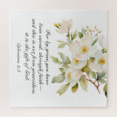 エペソ2:8 By Graceあなた方は聖書を救受けている ジグソーパズル (横)