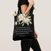 エペソ2:8 By Graceあなた方は聖書を救受けている トートバッグ (クローズアップ)