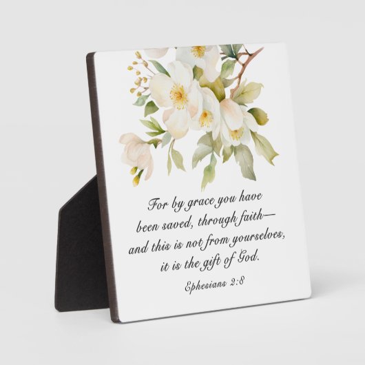 エペソ2:8 By Graceあなた方は聖書を救受けている フォトプラーク (正面)