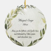 エペソ2:8 By Grace you have 救 been  セラミックオーナメント (裏面)