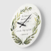 エペソ2:8 By Grace you have 救 been ラージ壁時計 (傾斜)