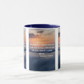 エペソ3:13 KJV聖書の詩Pic 2トーンのマグカップ マグカップ (中央)