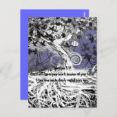 エペソ3:17彼の愛に根ざされる ポストカード (正面/裏面)