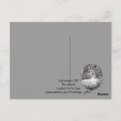 エペソ3:17彼の愛に根ざされる ポストカード (裏面)